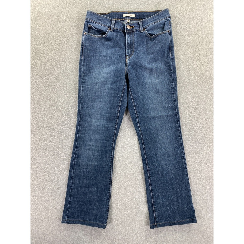 Levis Denim Jeans Womens 6 (Fits 28x25.5) Blue Classic Fit Boot Stretch Pockets